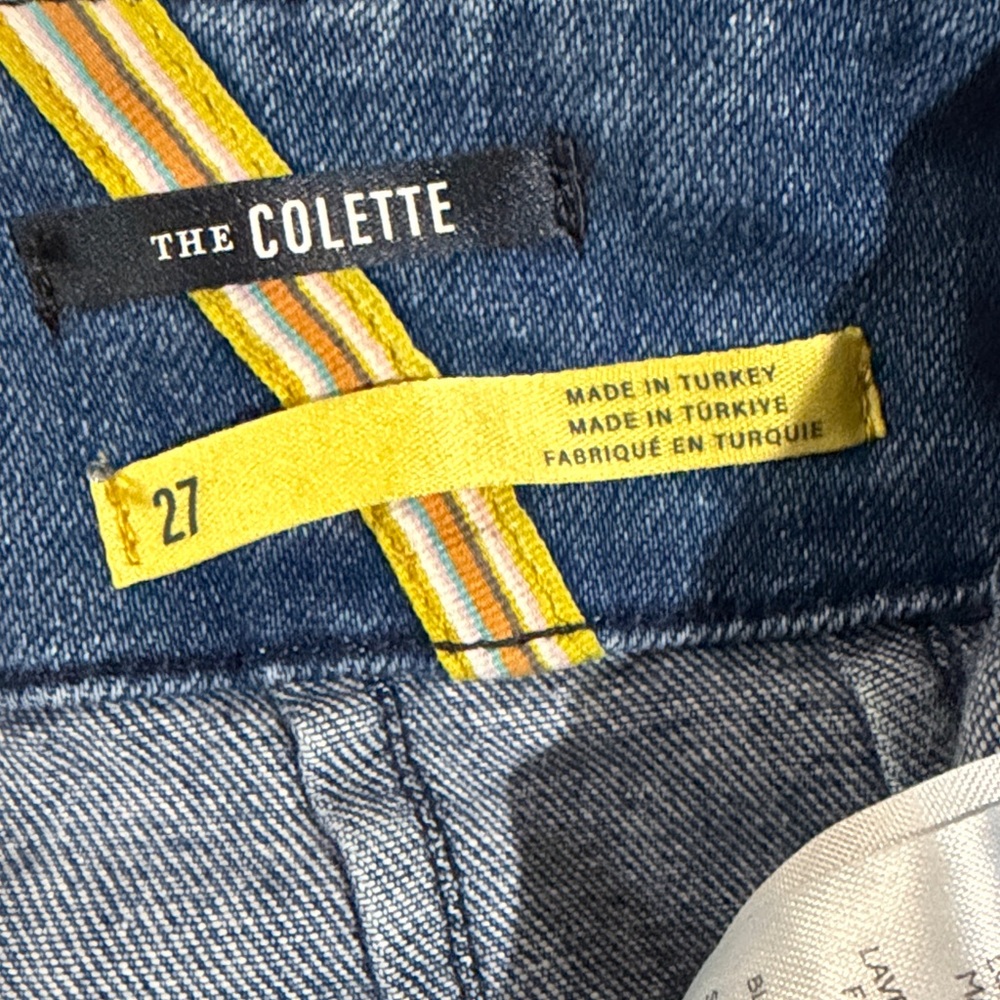 Maeve Anthropologie The Colette Crop High-Rise Wide-Leg Jeans ~ 27 - Picture 10 of 13